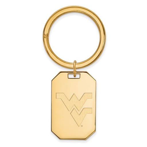 SS w/GP West Virginia University Key Chain