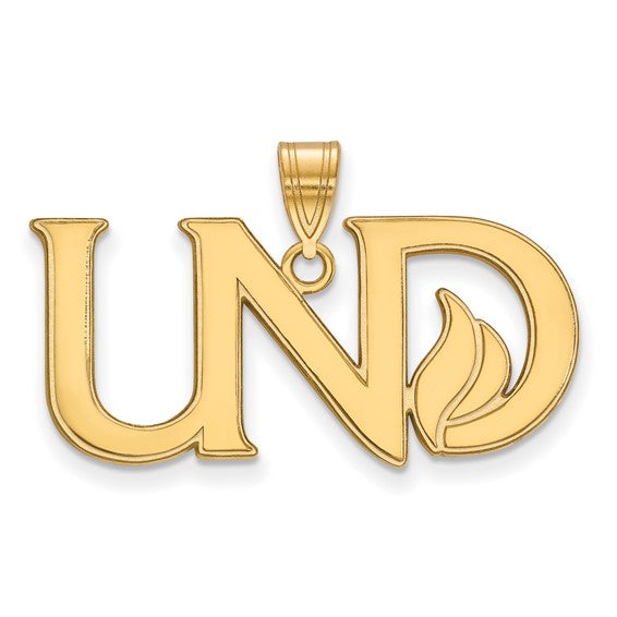 SS w/GP University of North Dakota Large UND Logo Pendant