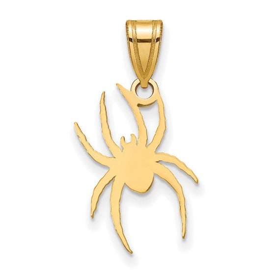 14ky Gold University of Richmond Large Spider Pendant