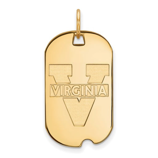 10ky University of Virginia Small Text Logo Dog Tag