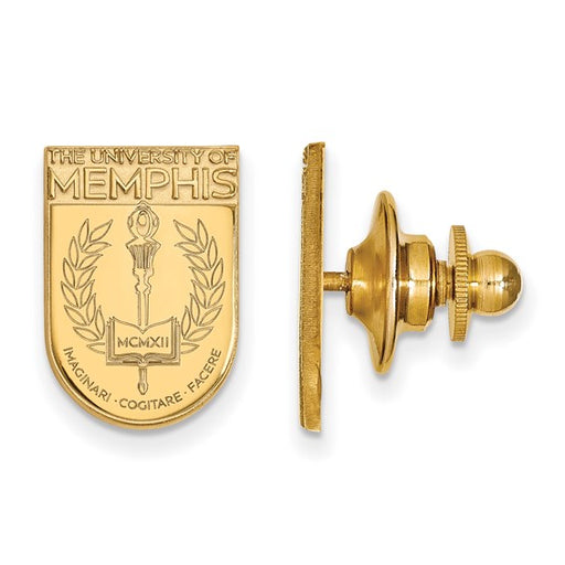 14ky University of Memphis Crest Lapel Pin