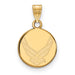 14k Gold LogoArt U.S. Air Force Small Disc Pendant