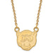 SS w/GP Baylor University Small Head Pendant w/Necklace