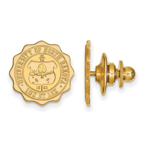 SS w/GP University of North Dakota Crest Lapel Pin