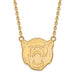 SS w/GP Baylor University Large Head Pendant w/Necklace