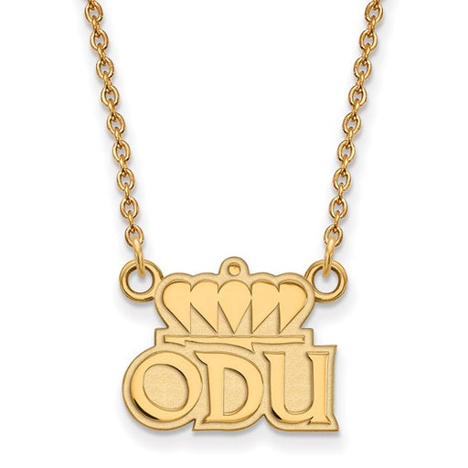 SS w/GP Old Dominion University Small ODU Pendant w/ Necklace