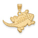 10ky Texas Christian University Large University Frog Pendant