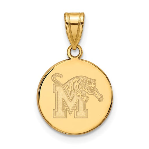 10ky University of Memphis M Medium Disc Pendant