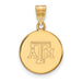 10ky Texas A and M University T-A-M Medium Disc Pendant