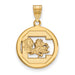 SS w/GP University of South Carolina Medium Pendant in Circle