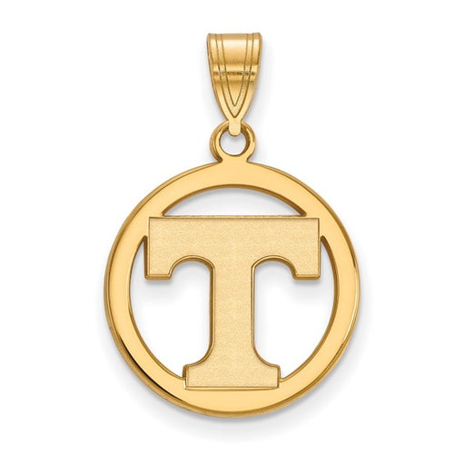 SS w/GP University of Tennessee Med Volunteers Pendant in Circle