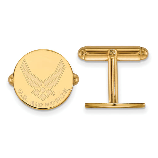 Sterling Silver Gold-plated LogoArt U.S. Air Force Cuff Links