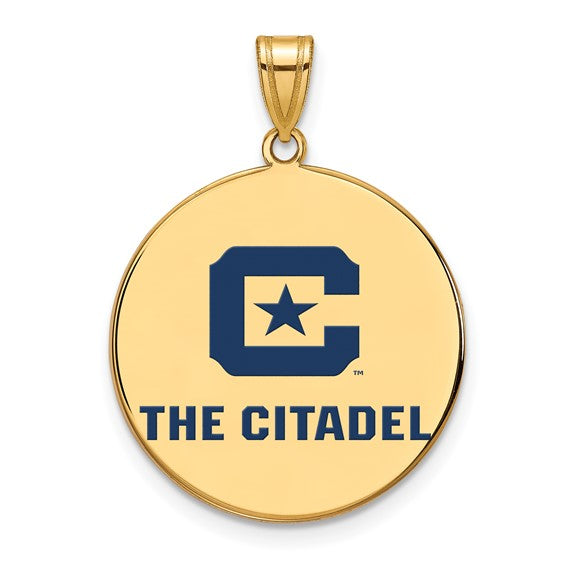 SS w/GP The Citadel XL Enamel Pendant