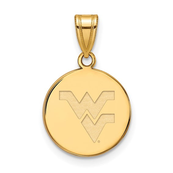 10ky West Virginia University Medium Disc Pendant