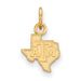 SS w/GP Texas A and M University State Outline Extra Small Pendant