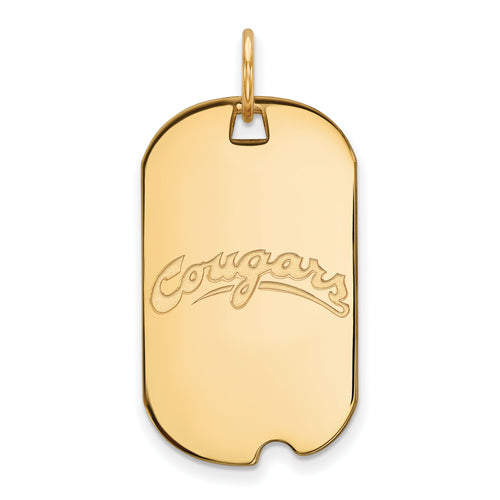  SS w/GP Washington State University Cougars Small Dog Tag Pendant