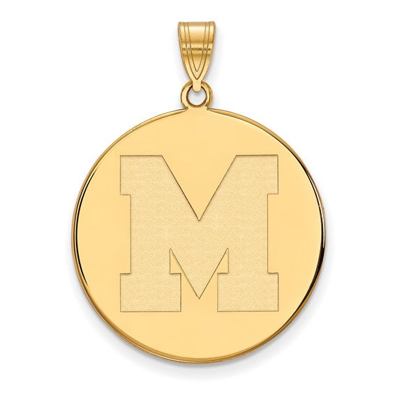 10ky University of Memphis M XL Disc Pendant