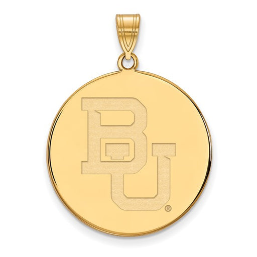 10ky Baylor University XL Baylor Head Disc Pendant