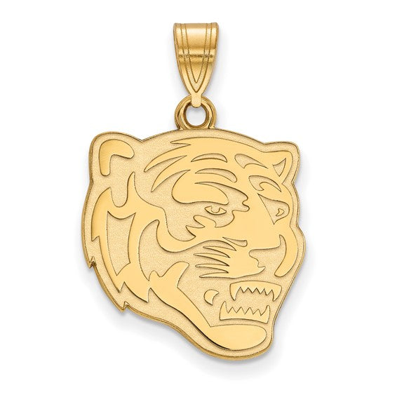 14ky University of Memphis Large Tiger Head Pendant