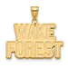 10ky Wake Forest University Large WF w/deacon Pendant