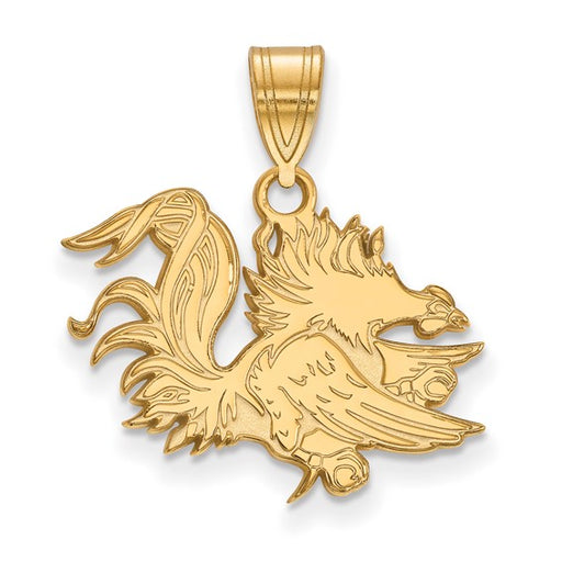 10ky University of South Carolina Medium Gamecock Pendant