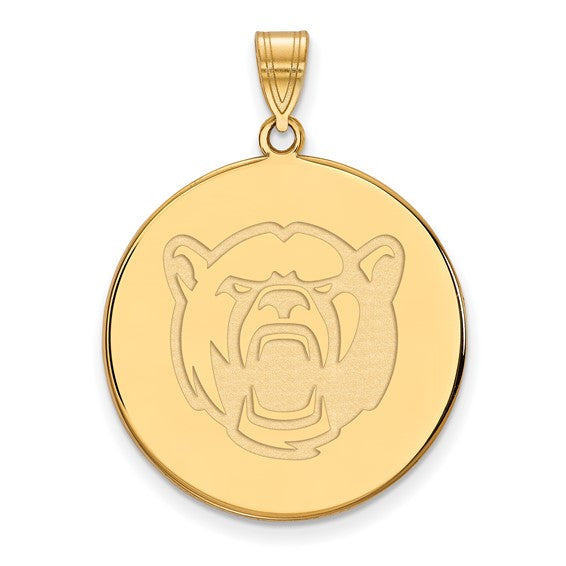 14ky Baylor University XL Baylor University Disc Pendant