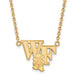 SS w/GP Wake Forest University Large WF w/deacon Necklace