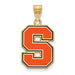 SS w/GP Syracuse University Large Enamel Pendant