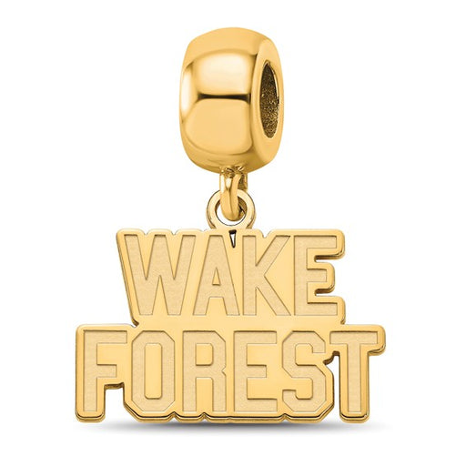 SS w/GP Wake Forest University W-F Deacon Small Dangle Bead