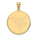 14ky West Virginia University XL Disc Pendant