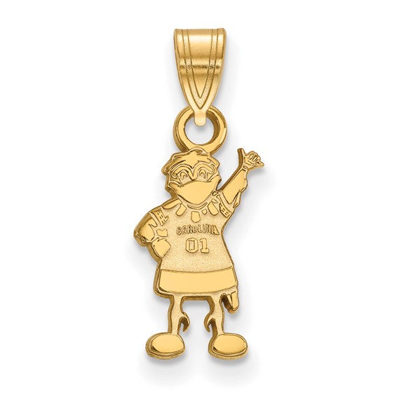 10ky University of South Carolina Small Mascot Pendant