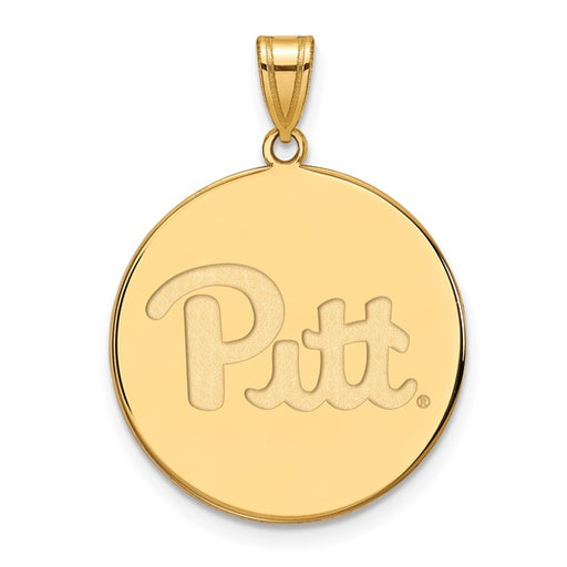 10ky University of Pittsburgh XL Pitt Disc Pendant