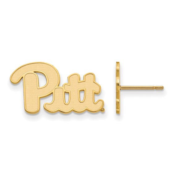 10ky University of Pittsburgh Small Pitt Post Earrings