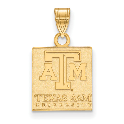 SS w/GP Texas A and M University Small Pendant