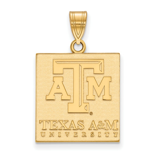 SS w/GP Texas A and M University Large Pendant