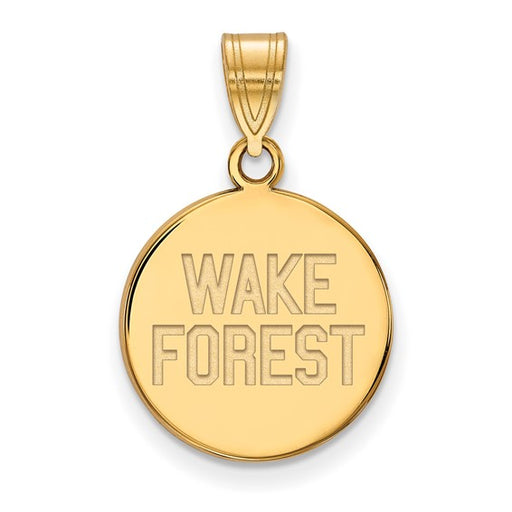 10ky Wake Forest University Medium WF w/deacon Disc Pendant