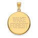 SS w/GP Wake Forest University Large WF w/deacon Disc Pendant