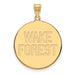 14ky Wake Forest University XL WF w/deacon Disc Pendant