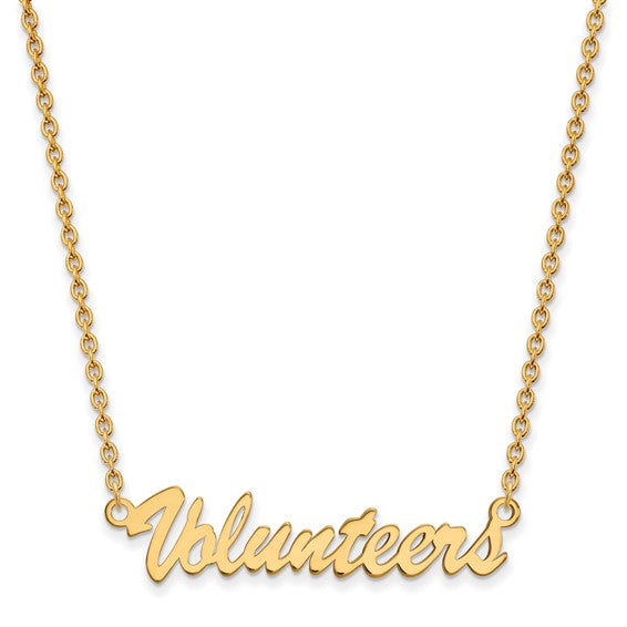 SS w/GP University of Tennessee Medium "Volunteers" Necklace