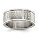 BOSTON BRUINS STAINLESS STEEL LOGO BAND RING SIZE 9