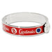 ST. LOUIS CARDINALS HINGED ENAMEL BRACELET W/CRYSTALS