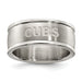 CHICAGO CUBS STAINLESS STEEL LOGO BAND RING SIZE 7