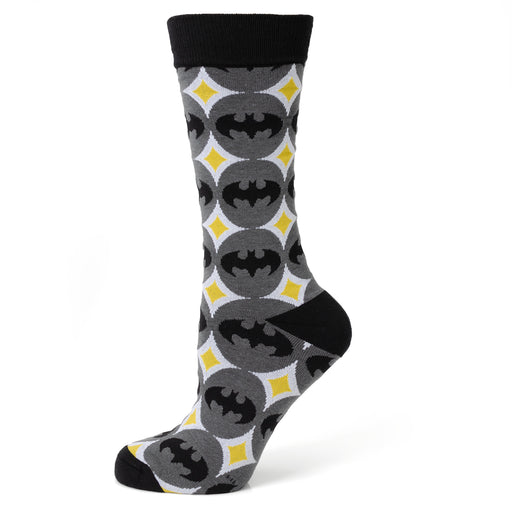 Batman Circle Gray Black Men's Socks