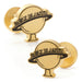 Daily Planet Gold Cufflinks