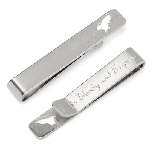 Buzz Lightyear Cutout Hidden Message Silver Tie Bar