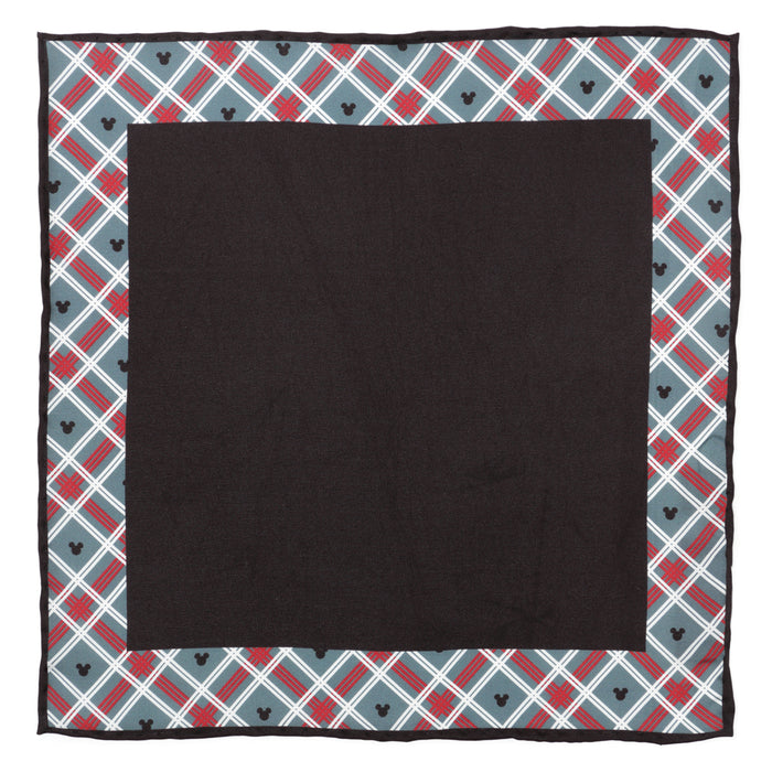 Mickey Mouse Holiday Plaid Pocket Square