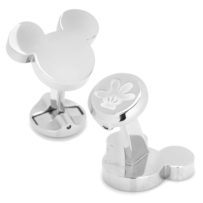 Stainless Steel Mickey Mouse Silhouette Cufflinks