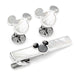 Mickey Mouse Mother of Pearl Cufflinks and Tie Clip Gift Set