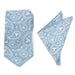 Mickey Mouse Teal Paisley Necktie and Pocket Square