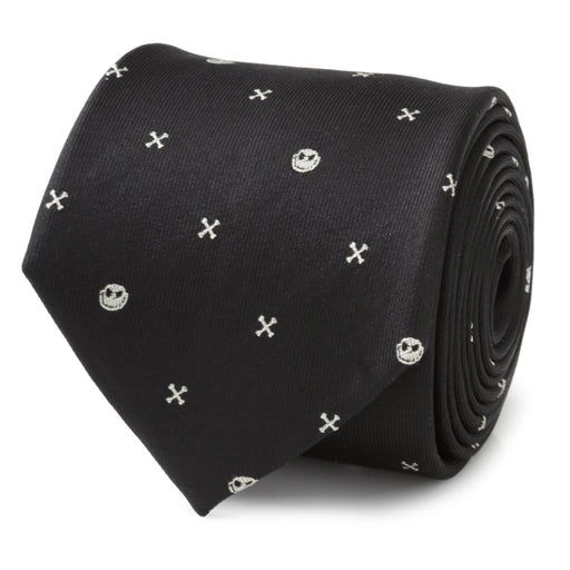 Nightmare Before Christmas Jack Skellington Black Men's Tie